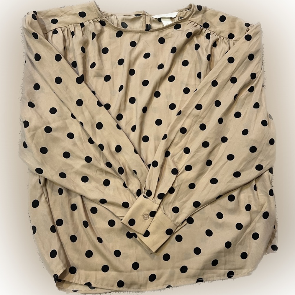🍂H&M S Polka Dot Blouse